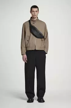 Кожаная сумка через плечо COS, черный