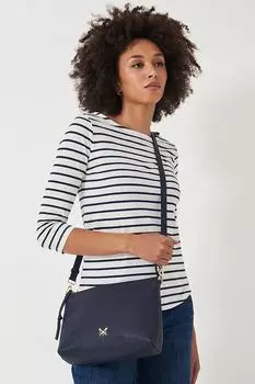 Кожаная сумка через плечо Crew Clothing Crew Clothing Company, синий