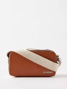 Кожаная сумка через плечо cuerda Jacquemus, коричневый