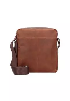 Кожаная сумка через плечо Dallas 22 см Esquire, коричневый