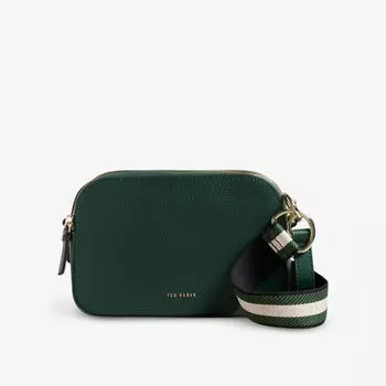 Кожаная сумка через плечо Darcelo с тисненым логотипом Ted Baker, зеленый