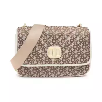 Кожаная сумка через плечо Delphine Dkny, коричневый