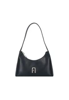 Кожаная сумка через плечо Diamante 24 см FURLA, цвет Nero
