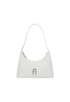 Кожаная сумка через плечо Diamante 24 см FURLA, цвет Marshmallow