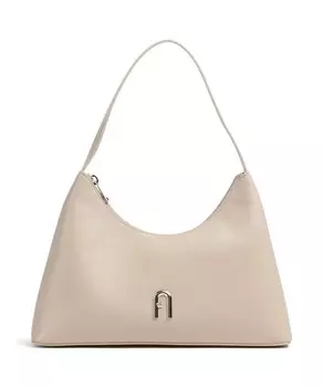 Кожаная сумка через плечо Diamante s Furla, бежевый
