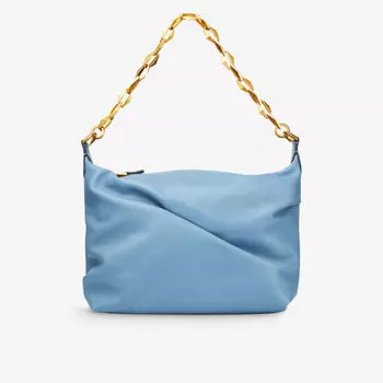 Кожаная сумка через плечо Diamond с узором хобо Jimmy Choo, синий