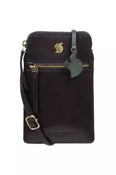 Кожаная сумка через плечо для телефона Bambino Conkca London, синий