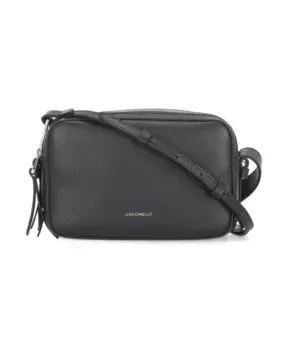 Кожаная сумка через плечо для женщины Coccinelle, черный