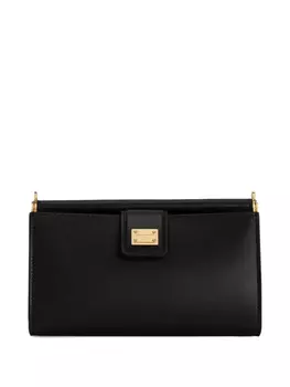 Кожаная сумка через плечо Dolce & Gabbana, черный