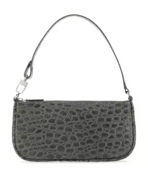 Кожаная сумка через плечо Doves e By Far, серый