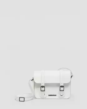 Кожаная сумка через плечо Dr. Martens 7 дюймов, цвет White — Smooth Leather