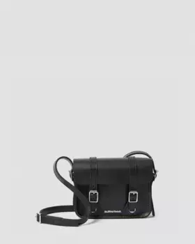 Кожаная сумка через плечо Dr. Martens 7 дюймов, цвет Black — Smooth Leather