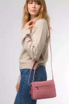 Кожаная сумка через плечо 'Drew' Conkca London, розовый