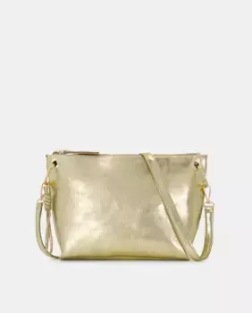 Кожаная сумка через плечо Easy Wear, золотой