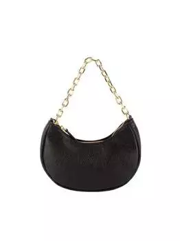 Кожаная сумка через плечо Faina, черный