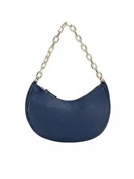 Кожаная сумка через плечо Faina, синий