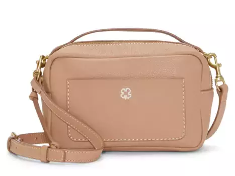 Кожаная сумка через плечо Feyy Lucky Brand, серо-коричневый