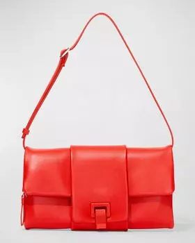 Кожаная сумка через плечо Flip Napa Proenza Schouler, цвет Red
