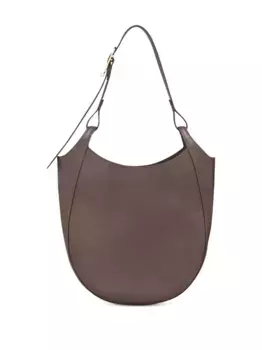 Кожаная сумка через плечо Foulonn Hobo L Longchamp, коричневый