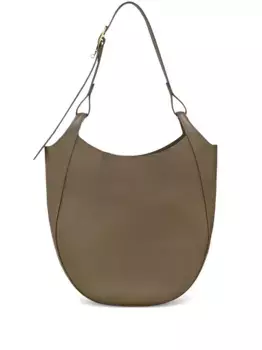 Кожаная сумка через плечо Foulonn Hobo L Longchamp, коричневый