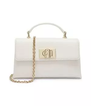 Кожаная сумка через плечо furla 1927 mini Furla, экрю