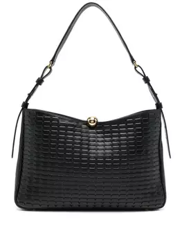Кожаная сумка через плечо Furla, черный