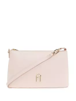 Кожаная сумка через плечо Furla, розовый