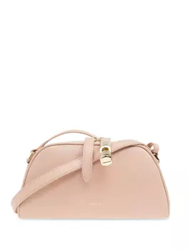 Кожаная сумка через плечо Furla, розовый