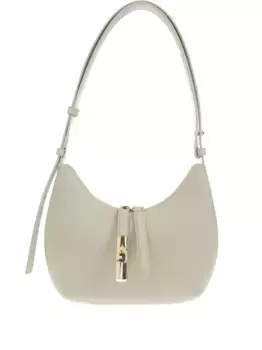 Кожаная сумка через плечо Furla, зеленый