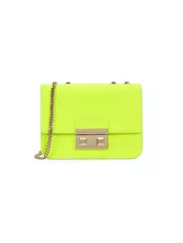 Кожаная сумка через плечо Furla, желтый
