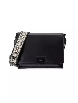 Кожаная сумка через плечо Gancini Ferragamo, черный