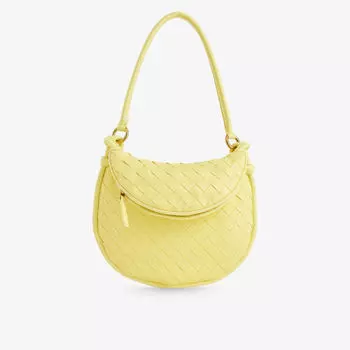 Кожаная сумка через плечо gemelli Bottega Veneta, цвет sherbert-m brass