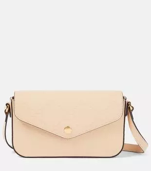 Кожаная сумка через плечо gg super mini Gucci, розовый