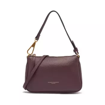 Кожаная сумка через плечо Gianni Chiarini, бургунди