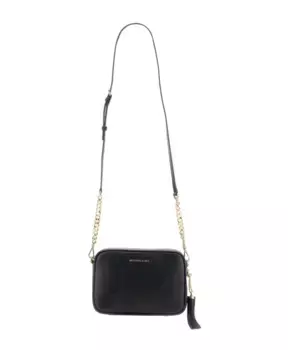 Кожаная сумка через плечо Ginny Michael Kors, черный