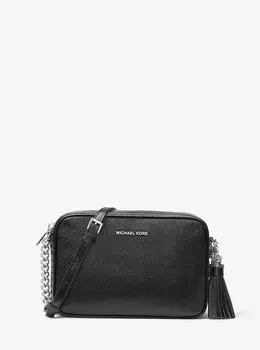 Кожаная сумка через плечо Ginny Michael Kors, черный