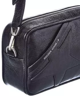 Кожаная сумка через плечо Golden Goose Star, черный