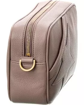 Кожаная сумка через плечо Golden Goose Star, серый