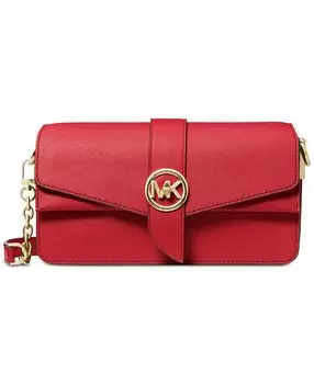 Кожаная сумка через плечо greenwich convertible Michael Kors