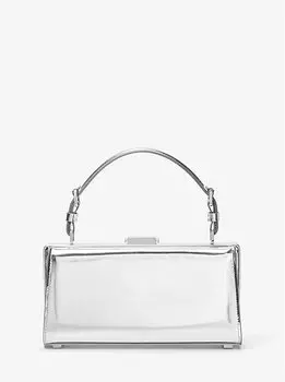 Кожаная сумка через плечо Gwyneth Specchio Michael Kors, серебряный