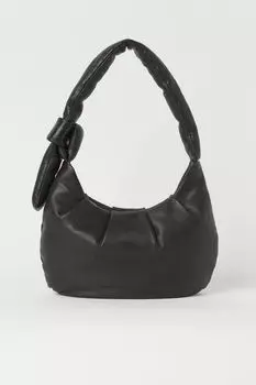 Кожаная сумка через плечо H&amp;M, черный