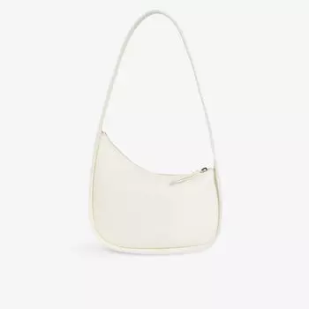 Кожаная сумка через плечо Half Moon The Row, слоновая кость