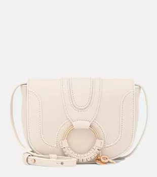 Кожаная сумка через плечо Hana Mini See By Chlo, бежевый