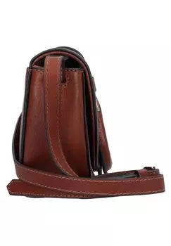 Кожаная сумка через плечо Harwell 18 см FOSSIL, коричневый