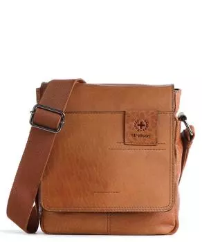 Кожаная сумка через плечо Hyde Park Strellson, коричневый