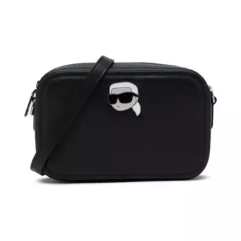 Кожаная сумка через плечо ikonik 2.0 Karl Lagerfeld, черный