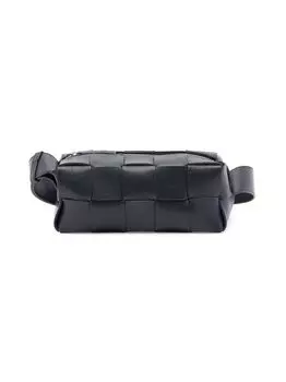 Кожаная сумка через плечо Intrecciato Bottega Veneta, серебряный