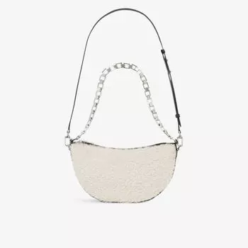 Кожаная сумка через плечо из овчины Arc, украшенная цепочкой Iro, цвет bei09