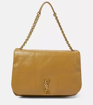 Кожаная сумка через плечо jamie 4.3 Saint Laurent, коричневый