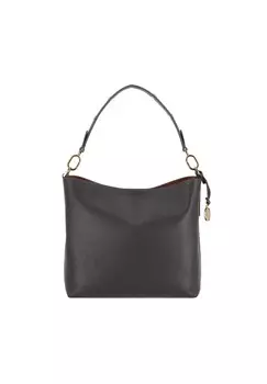 Кожаная сумка через плечо Jessie 28 см FOSSIL, черный